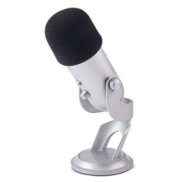 Sound Addicted - Foam Cover Windscreen for Blue Yeti Microphones | Ideal for Podcasting & Professional Recordings