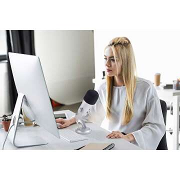 Sound Addicted - Foam Cover Windscreen for Blue Yeti Microphones | Ideal for Podcasting & Professional Recordings