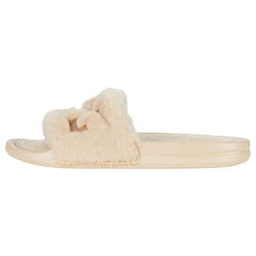 APL: Athletic Propulsion Labs Women's Shearling Slide, Champagne, 8