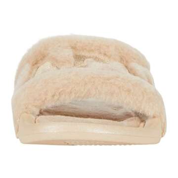 APL: Athletic Propulsion Labs Women's Shearling Slide, Champagne, 8