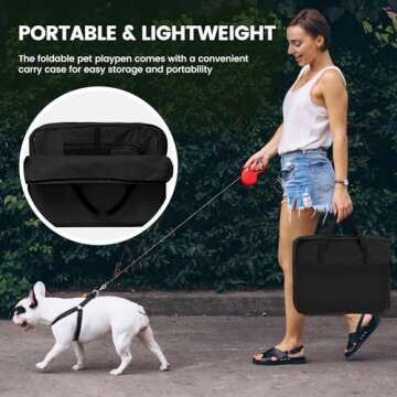 X-ZONE PET Portable Dog Playpen for Puppies & Cats