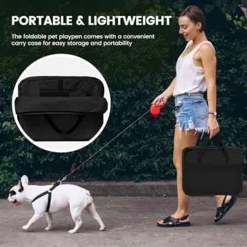 X-ZONE PET Portable Dog Playpen for Puppies & Cats