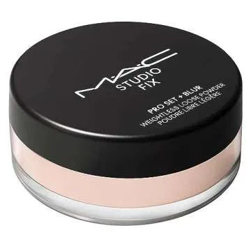 MAC Studio Fix Pro Set + Blur Weightless Loose Powder - Light (Light beige with neutral undertone) - 0.22 oz / 6.5 g