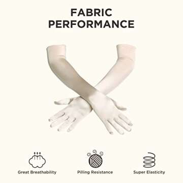 BABEYOND Long Satin Opera Gloves for Elegant Occasions