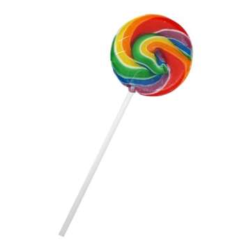 Rainbow Lollipops, 24 Pack, Swirl Lollipops, Individually Wrapped Lollipops, Carnival Lollipops Frui...
