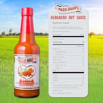 Marie Sharp’s Habanero Hot Sauce - 10-Fluid Ounce Hot Sauce for Marinade & Dips (Pack of 2)