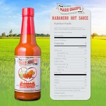 Marie Sharp’s Habanero Hot Sauce - 10-Fluid Ounce Hot Sauce for Marinade & Dips (Pack of 2)