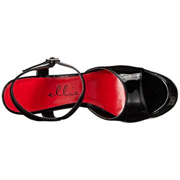 Ellie Shoes Women's 652-JULIET, Black, 10 B US