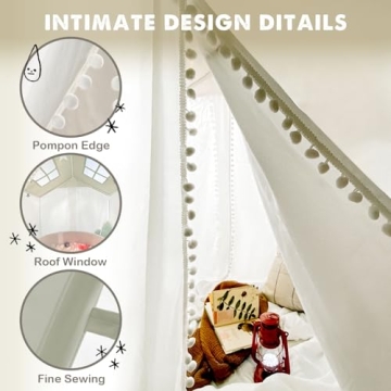 Charming Large Kids Tent for Indoor Outdoor Fun