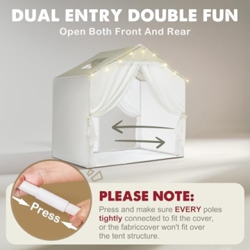 Charming Large Kids Tent for Indoor Outdoor Fun