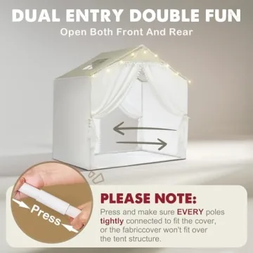 Charming Large Kids Tent for Indoor Outdoor Fun