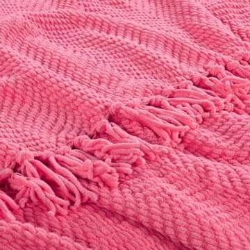 Cozy Home Soft Things Pink Throw Blanket 50'' x 60''
