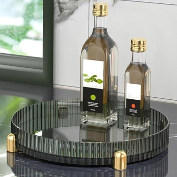 ANFENGLOU 360 Rotating Perfume Organizer High-Capacity Vanity Tray