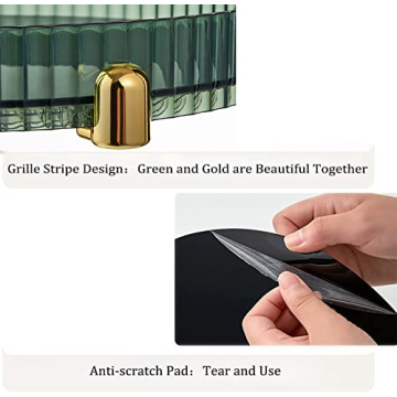 ANFENGLOU 360 Rotating Perfume Organizer High-Capacity Vanity Tray