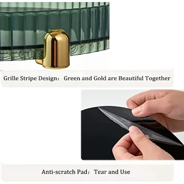 ANFENGLOU 360 Rotating Perfume Organizer High-Capacity Vanity Tray