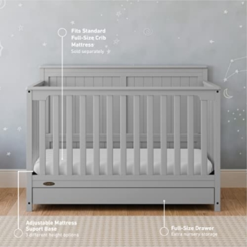Graco Hadley 5-in-1 Convertible Crib - Stylish & Safe