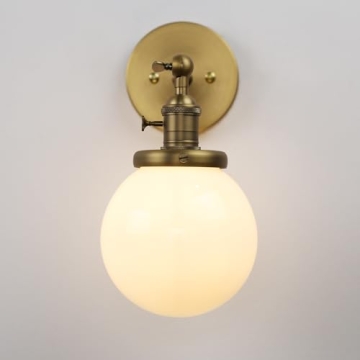 Pathson Industrial Wall Sconce with Switch for Vintage Style