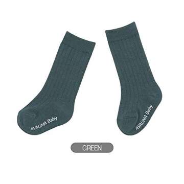 AVAUMA Baby Knee Socks for Infants 0-24 Months