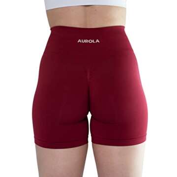 AUROLA Intensify Workout Shorts for Women Seamless Scrunch Short Gym Yoga Running Sport Active Exerc...