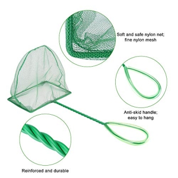 Mogoko Aquarium Net 2 Pack, 6 Inch Fine Mesh Net