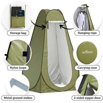 ABCO Pop Up Privacy Tent Instant Portable Outdoor Shower Tent