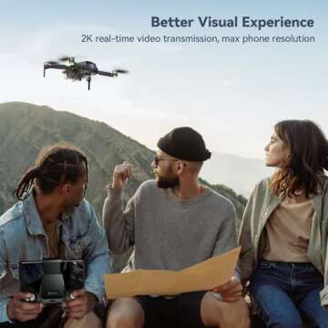 Ruko F11MINI Drone with Camera 4K, Under 250g, 60 Mins Flight with 2 batteries, 5GHz Transmission, G...