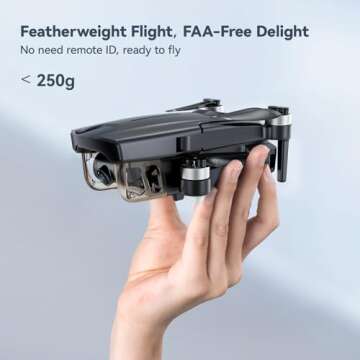 Ruko F11MINI Drone with Camera 4K, Under 250g, 60 Mins Flight with 2 batteries, 5GHz Transmission, GPS Auto Return, Brushless Motor, Foldable and Lightweight, FPV Quadcopter for Beginner, Adults