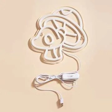 Charming LED Neon Mushroom Night Light for Any Room