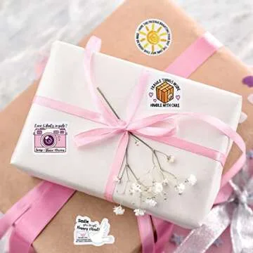 500 Pieces Thank Business Stickers - Cute Designs for Any Occasion