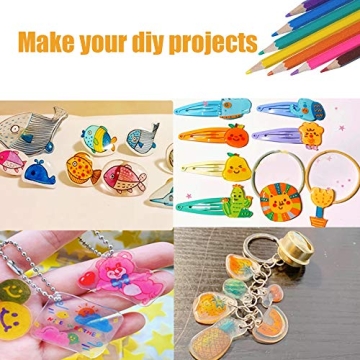 BAISDY Shrink Paper Set for Creative Crafts DIY Jewelry