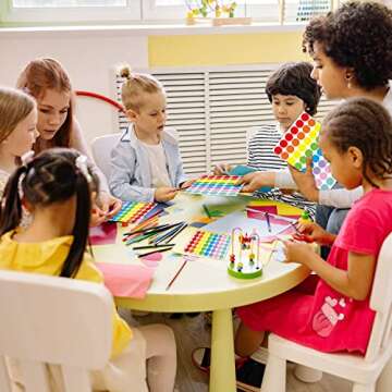 STARLIBOO Dot Stickers - 1440 PCS Color Code Labels, 1inch Garage Sale & Yard Sale Price Tags, Writable Not Blurry (8 Colors)