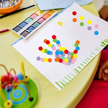 STARLIBOO Dot Stickers - 1440 PCS Color Code Labels, 1inch Garage Sale & Yard Sale Price Tags, Writable Not Blurry (8 Colors)