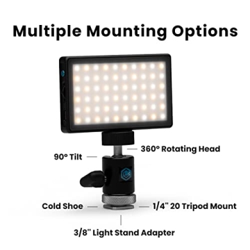 Compact & Powerful LED Light for Photography & Video