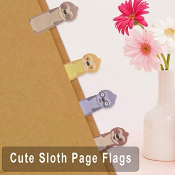 Cute Sloth Sticky Notes Page Flags for Office and School