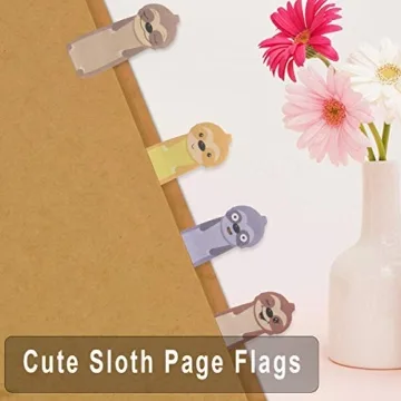 Cute Sloth Sticky Notes Page Flags for Office and School