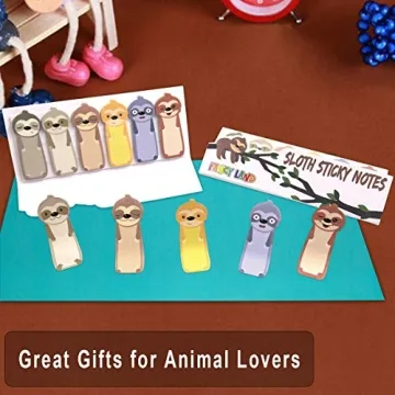 Cute Sloth Sticky Notes Page Flags for Office and School