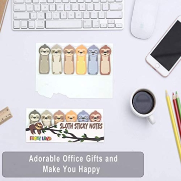 Cute Sloth Sticky Notes Page Flags for Office and School