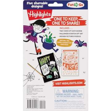 Scratch-and-Play Halloween Hidden Pictures: Not-Too-Spooky Halloween Scratch Off Puzzles for Kids 6 ...