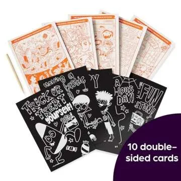 Scratch-and-Play Halloween Hidden Pictures for Kids