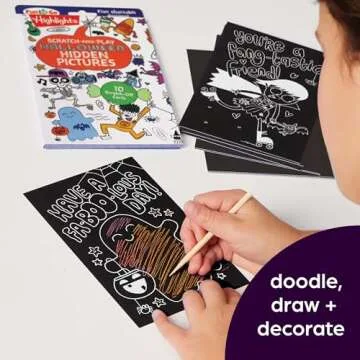 Scratch-and-Play Halloween Hidden Pictures for Kids
