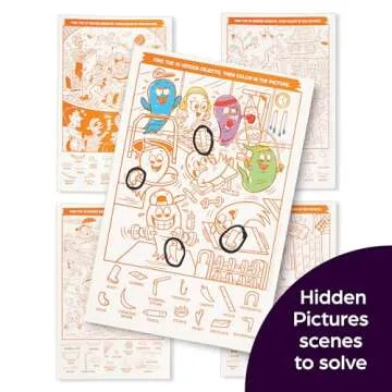 Scratch-and-Play Halloween Hidden Pictures for Kids