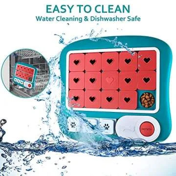 Dog Puzzle Toys, Treat Dispensing Dog Enrichment Toys for IQ Training and Brain Stimulation, Interactive Mentally Stimulating Toys as Gifts for Puppies, Cats, Dogs