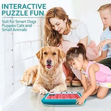 Dog Puzzle Toys, Treat Dispensing Dog Enrichment Toys for IQ Training and Brain Stimulation, Interactive Mentally Stimulating Toys as Gifts for Puppies, Cats, Dogs