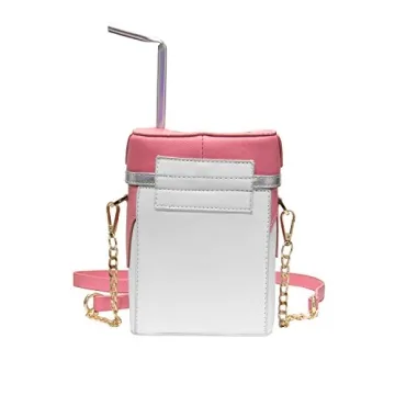 Cute Strawberry Milk Box Purse - Stylish Crossbody Bag