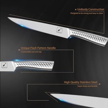 imarku 14-Piece Premium Kitchen Knife Set with Block