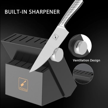imarku 14-Piece Premium Kitchen Knife Set with Block