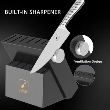 imarku 14-Piece Premium Kitchen Knife Set with Block