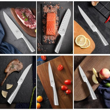 imarku 14-Piece Premium Kitchen Knife Set with Block