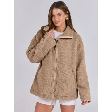 Cozy Oversized ANRABESS Fleece Jacket for Women