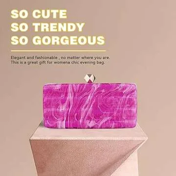 Stylish Acrylic Evening Clutch Bag for Women